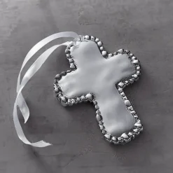 New BABY Organic Pearl Cross Ornament Crosses|Ornaments