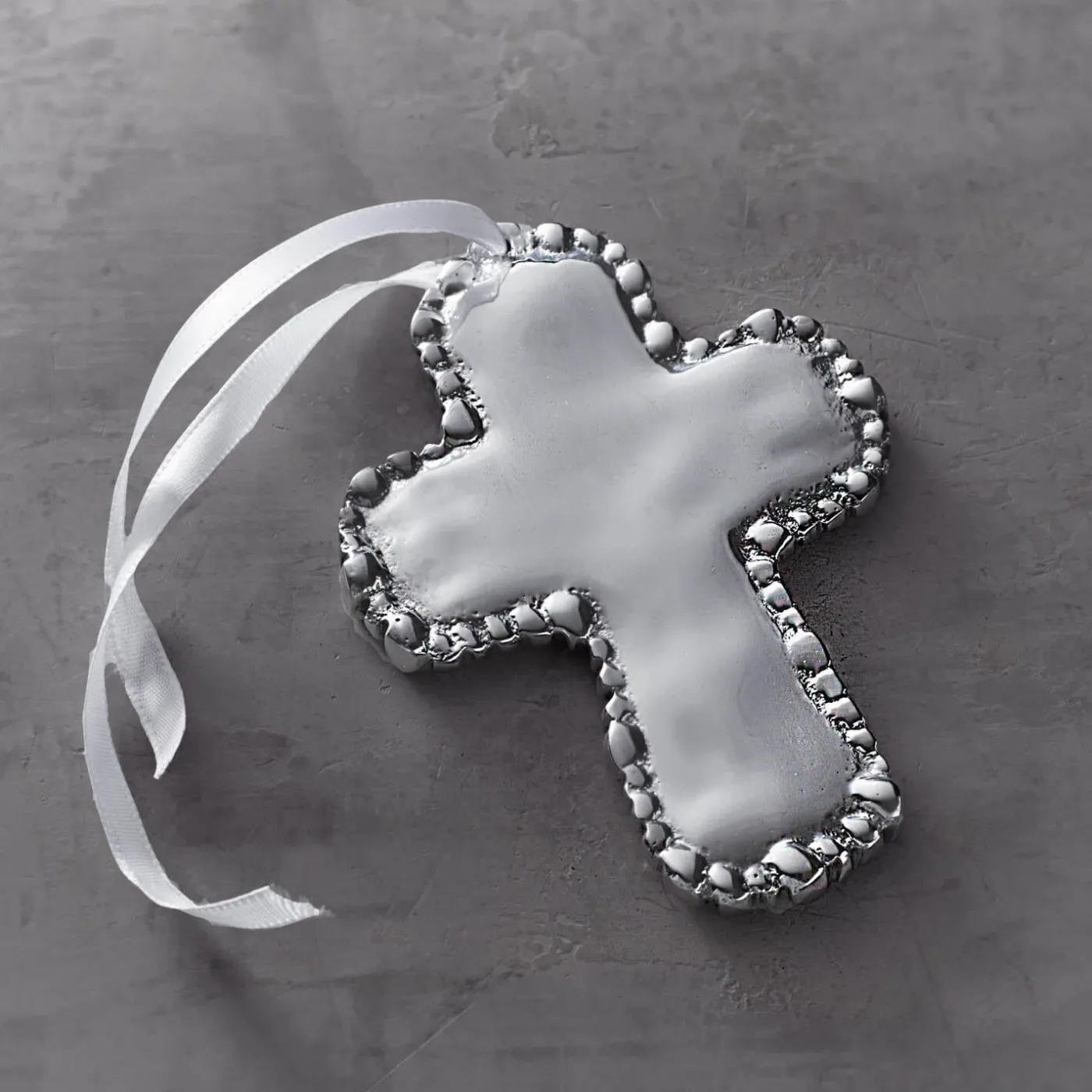 New BABY Organic Pearl Cross Ornament Crosses|Ornaments