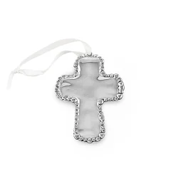 New BABY Organic Pearl Cross Ornament Crosses|Ornaments