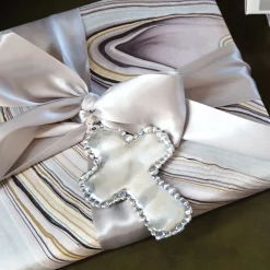 New BABY Organic Pearl Cross Ornament Crosses|Ornaments