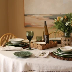 Online CERAMIC Valentina Dinner Plate Set of 4 (Dusty White) Dinnerware|Gifts Under $99