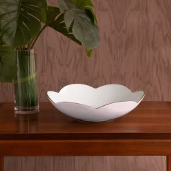 Discount ENCANTO Amelia Medium Bowl Camellia and White Bowls|Enameled Color Metal