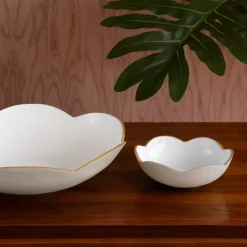 Best ENCANTO Amelia Mini Round Bowl Cream and White Holiday|Bowls