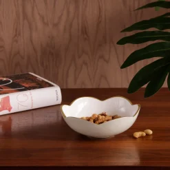 Best ENCANTO Amelia Mini Round Bowl Cream and White Holiday|Bowls