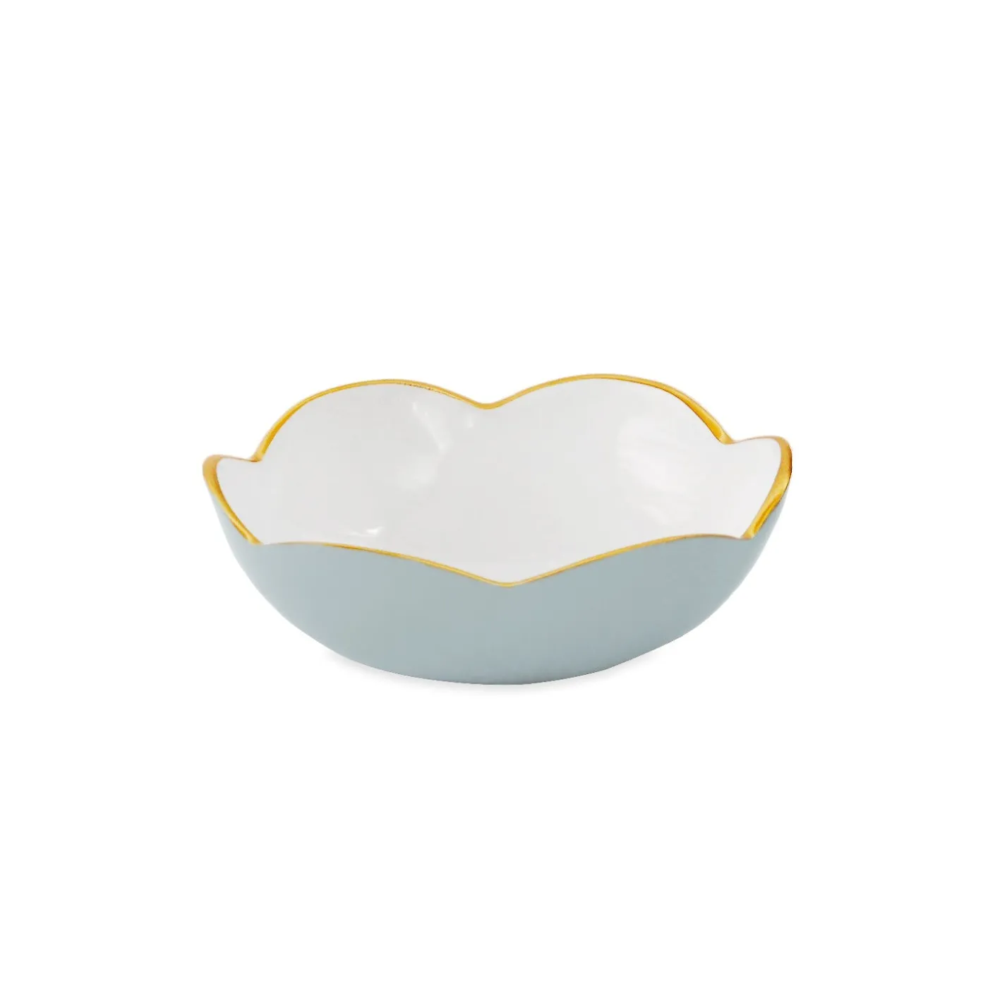 New ENCANTO Amelia Mini Round Bowl Slate and White Bowls|Gifts Under $99