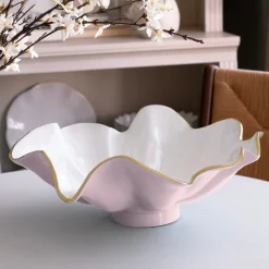 Hot ENCANTO Aries Bowl (Camellia and White) Bowls|Enameled Color Metal
