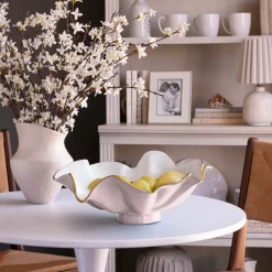 Hot ENCANTO Aries Bowl (Camellia and White) Bowls|Enameled Color Metal