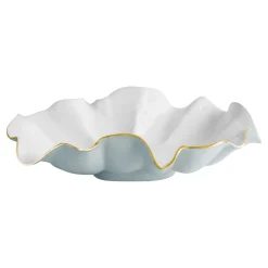 Discount ENCANTO Aries Extra Large Bowl Slate and White Bowls|Enameled Color Metal