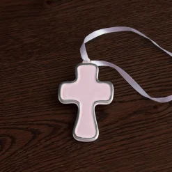 Discount ENCANTO Athens Cross Ornament (Camellia) Ornaments|Gifts Under $50