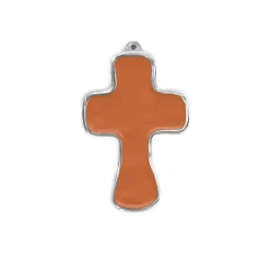 Clearance ENCANTO Athens Cross Ornament (Cayenne) Ornaments|Gifts Under $50