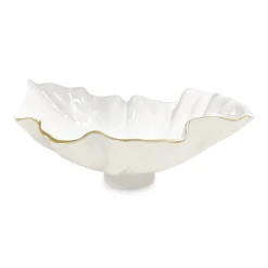 New ENCANTO Bloom Medium Bowl (Cream and White) Bowls|Enameled Color Metal