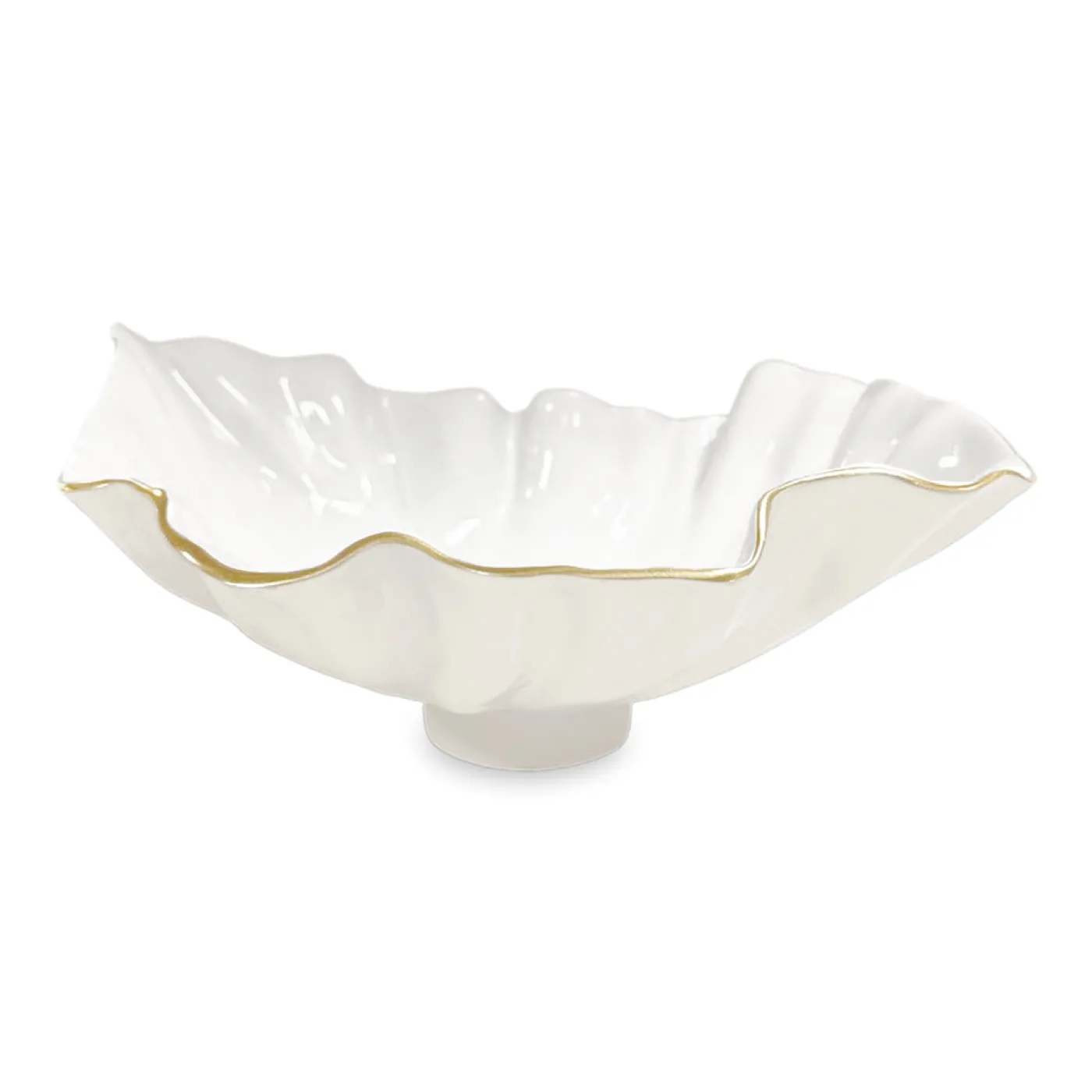New ENCANTO Bloom Medium Bowl (Cream and White) Bowls|Enameled Color Metal
