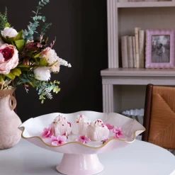 Discount ENCANTO Carola Pedestal Cake Plate (Camellia and White) Cake Plates|Gifts For The Bride + Groom