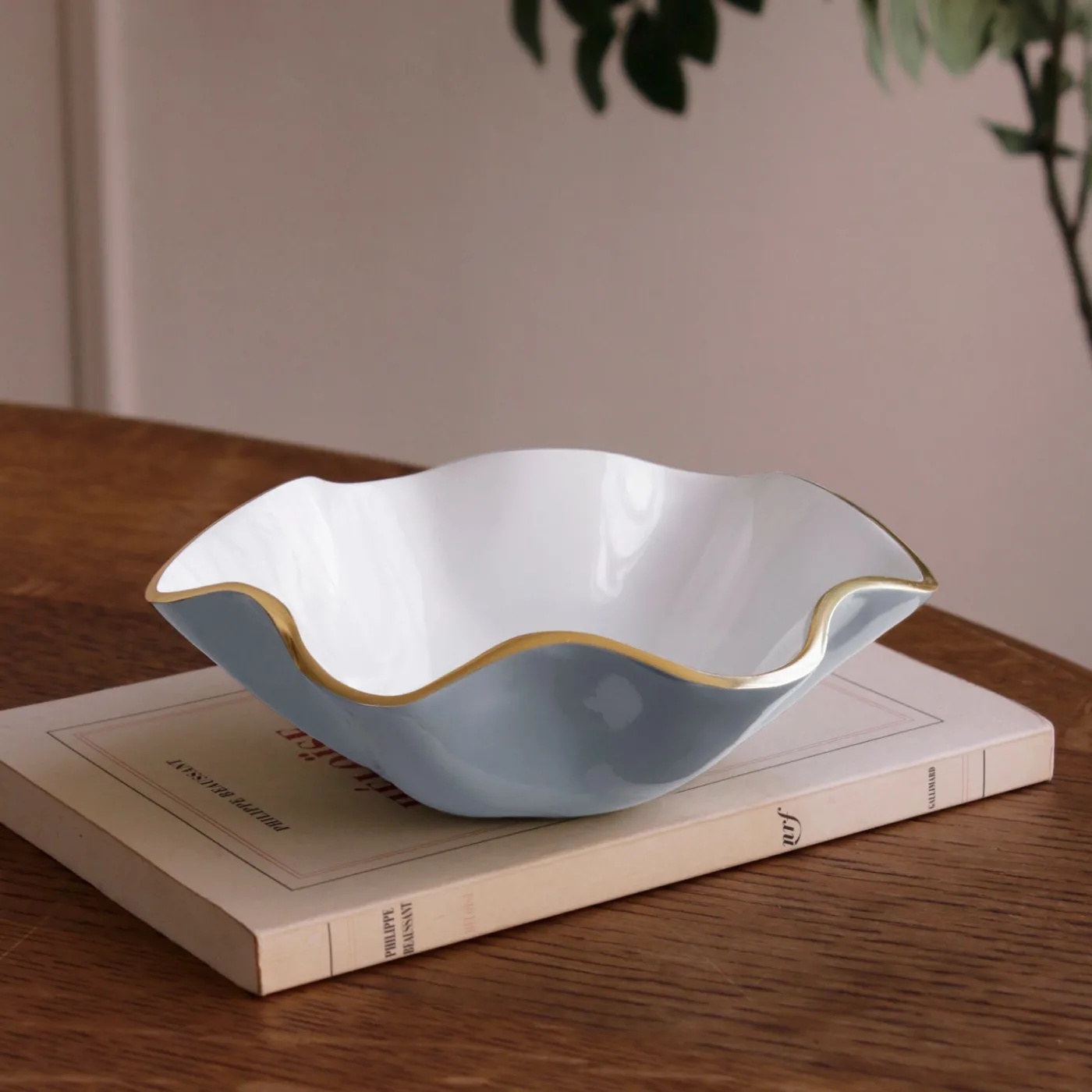 Hot ENCANTO Carola Small Round Bowl Slate and White Bowls|Gifts Under $99
