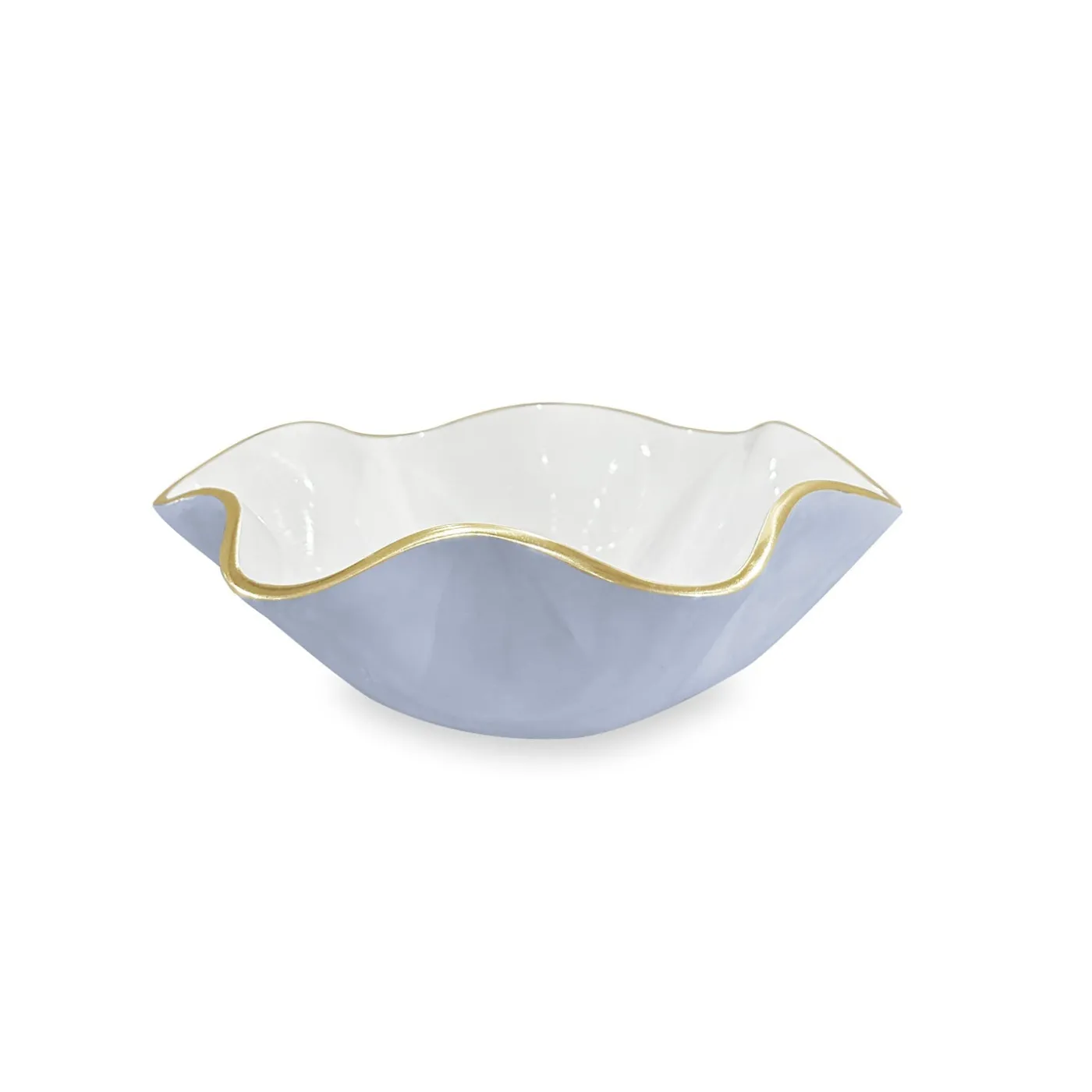 Clearance ENCANTO Carola Small Round Bowl (Periwinkle and White) Bowls|Gifts Under $99
