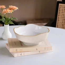 Best ENCANTO Dakota Small Bowl (Cream and White) Holiday|Bowls