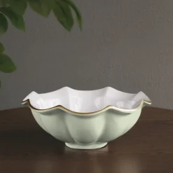 Online ENCANTO Devon Medium Bowl (Pistachio and White) Bowls|Gifts Under $99