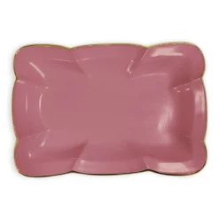 New ENCANTO Devon Medium Tray (Pink) Trays|Enameled Color Metal