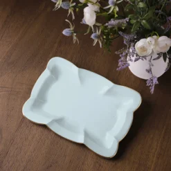 Clearance ENCANTO Devon Medium Tray (Sky Blue) Gifts Under $99|Enameled Color Metal