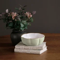 ENCANTO Devon Mini Bowl (Pistachio and White) Bowls|Gifts Under $50