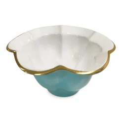 Hot ENCANTO Devon Small Bowl (Turquoise and White) Bowls|Gifts Under $99
