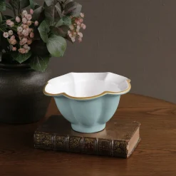 Hot ENCANTO Devon Small Bowl (Turquoise and White) Bowls|Gifts Under $99