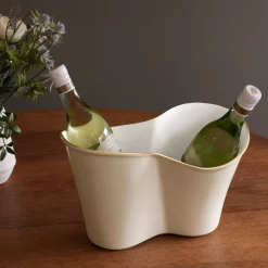 New ENCANTO Double Ice Bucket (Cream and White) Ice Buckets + Scoops|Gifts For The Wine Lover