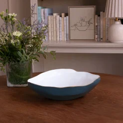 Outlet ENCANTO Nuevo Large Bowl Midnight & White Bowls|Enameled Color Metal