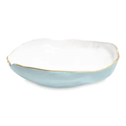 New ENCANTO Nuevo Large Bowl (Sky Blue and White) Bowls|Enameled Color Metal
