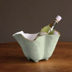 Online ENCANTO Onyx Ice Bucket (Pistachio and White) Ice Buckets + Scoops|Gifts For The Wine Lover