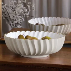 Discount ENCANTO Orlando Large Bowl (Cream and White) Holiday|Bowls