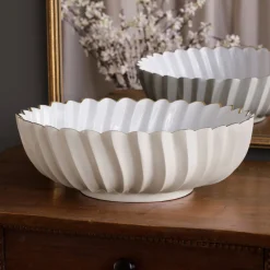 Discount ENCANTO Orlando Large Bowl (Cream and White) Holiday|Bowls