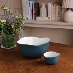 Hot ENCANTO Osaka Small Bowl Midnight & White Bowls|Gifts Under $99