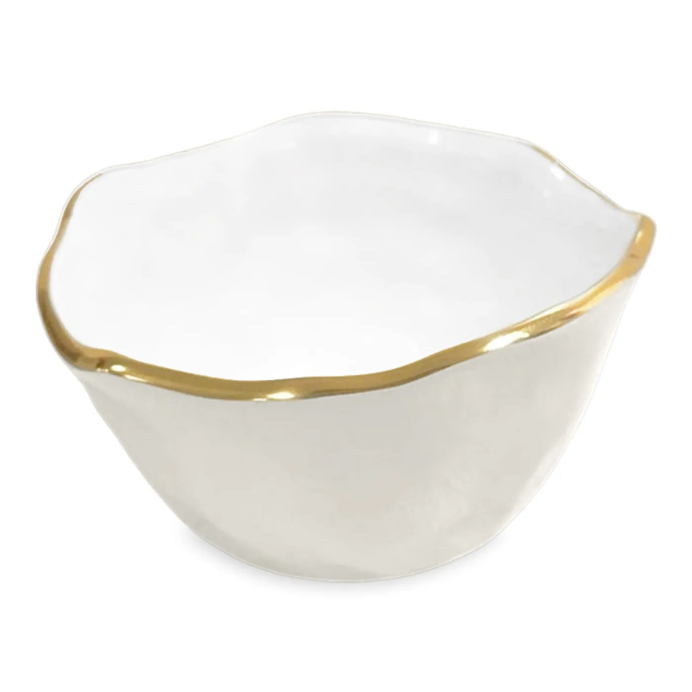 Sale ENCANTO Osaka Small Bowl (Cream and White) Bowls|Enameled Color Metal