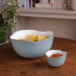 ENCANTO Osaka Small Bowl Slate & White Bowls|Gifts Under $99