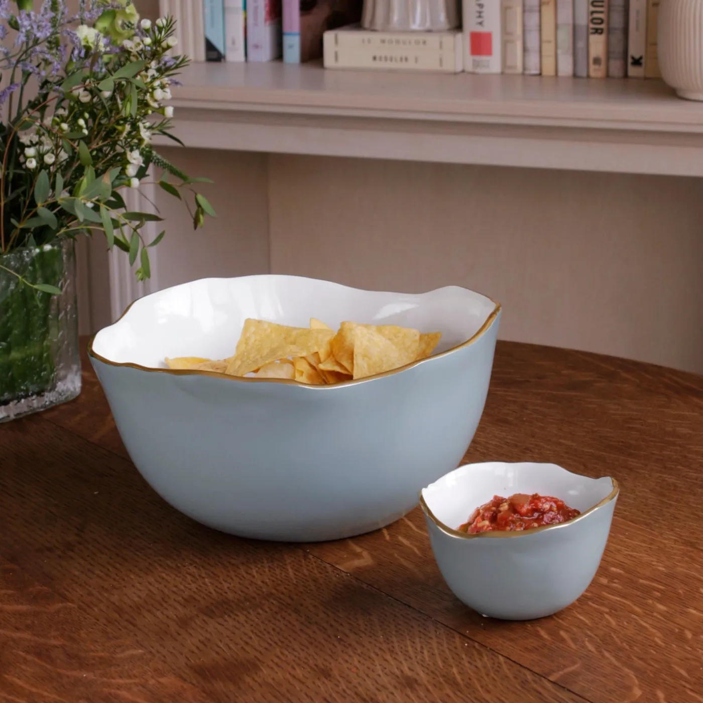 ENCANTO Osaka Small Bowl Slate & White Bowls|Gifts Under $99