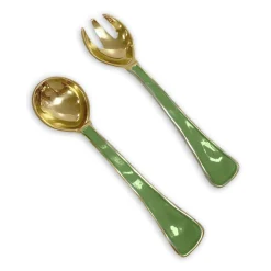 Discount ENCANTO Soho Salad Servers Leaf Green Gifts Under $99|The Holiday Shop
