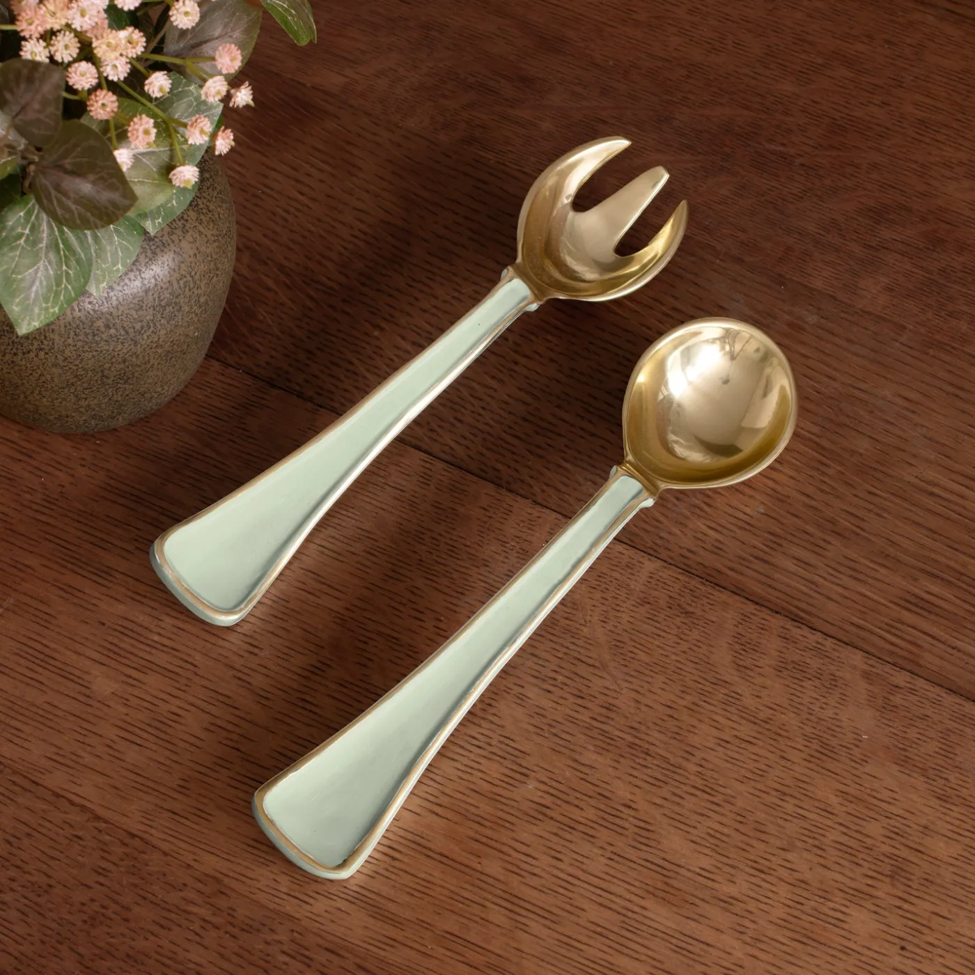 Clearance ENCANTO Soho Salad Servers (Pistachio) View All Soho|Salad Servers + Utensils