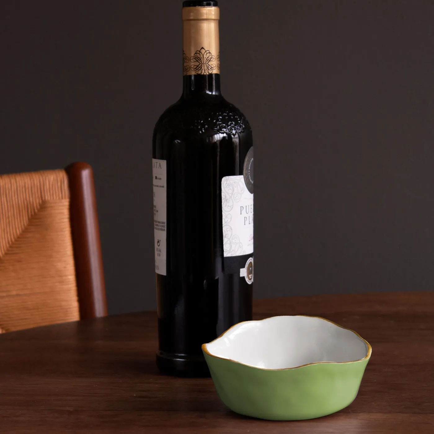 Outlet ENCANTO Soho Wine Coaster (Green and White) View All Soho|Wine Coasters