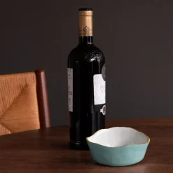 ENCANTO Soho Wine Coaster (Turquoise and White) View All Soho|Wine Coasters