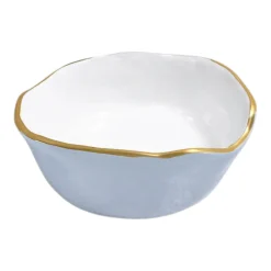 Clearance ENCANTO Soho Wine Coaster (Periwinkle and White) View All Soho|Wine Coasters