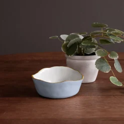 Clearance ENCANTO Soho Wine Coaster (Periwinkle and White) View All Soho|Wine Coasters