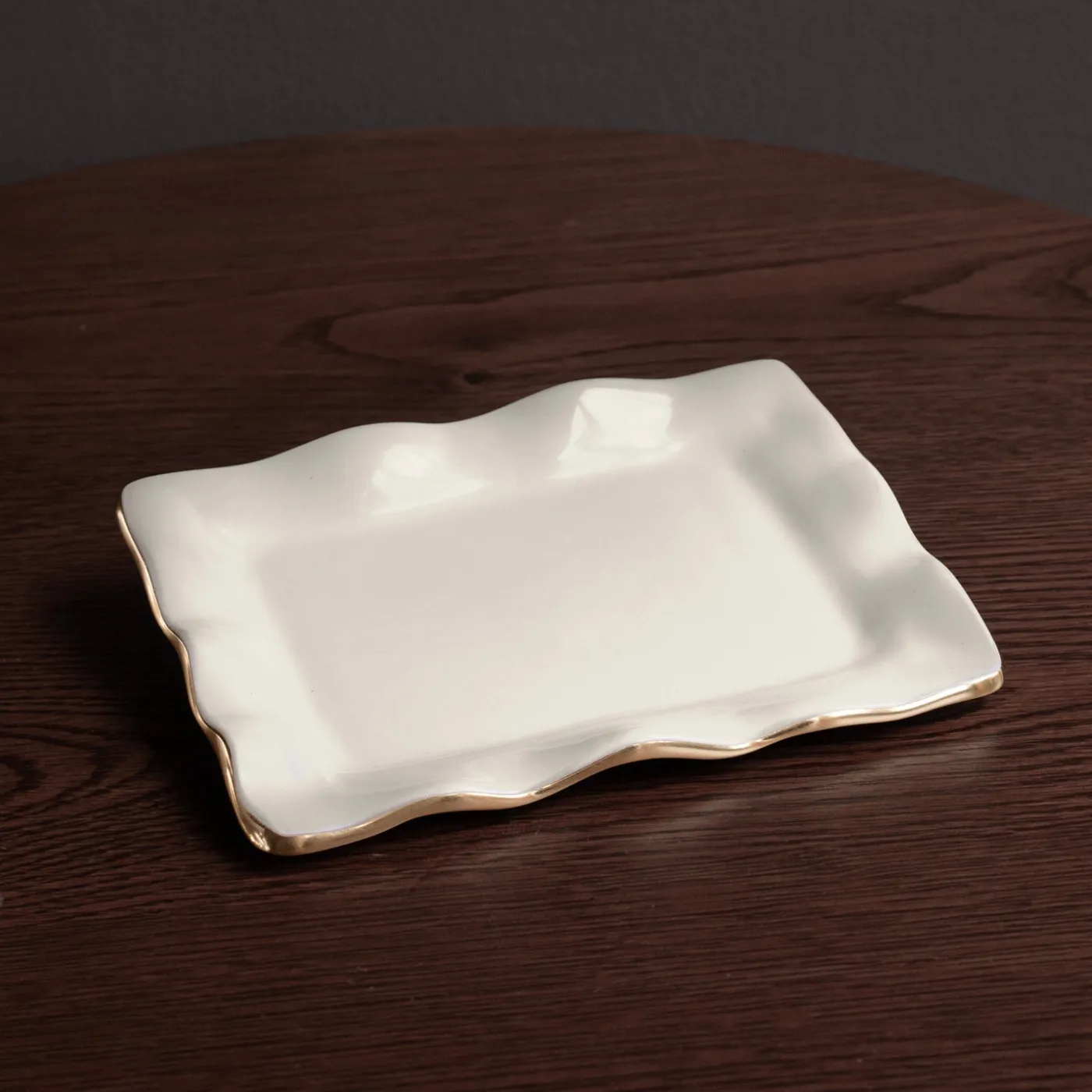 ENCANTO Vento Small Rectangular Tray (Cream) Holiday|Trays