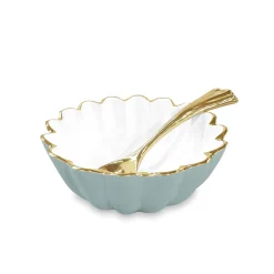 Outlet ENCANTO Vienna Mini Bowl with Spoon (Slate and White) Bowls|Gifts Under $99