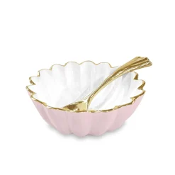 New ENCANTO Vienna Mini Bowl with Spoon (Camellia and White) Bowls|Gifts Under $99