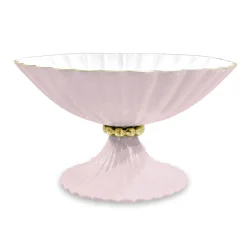 Hot ENCANTO Vienna Small Pedestal (Camellia and White) Pedestals|Enameled Color Metal