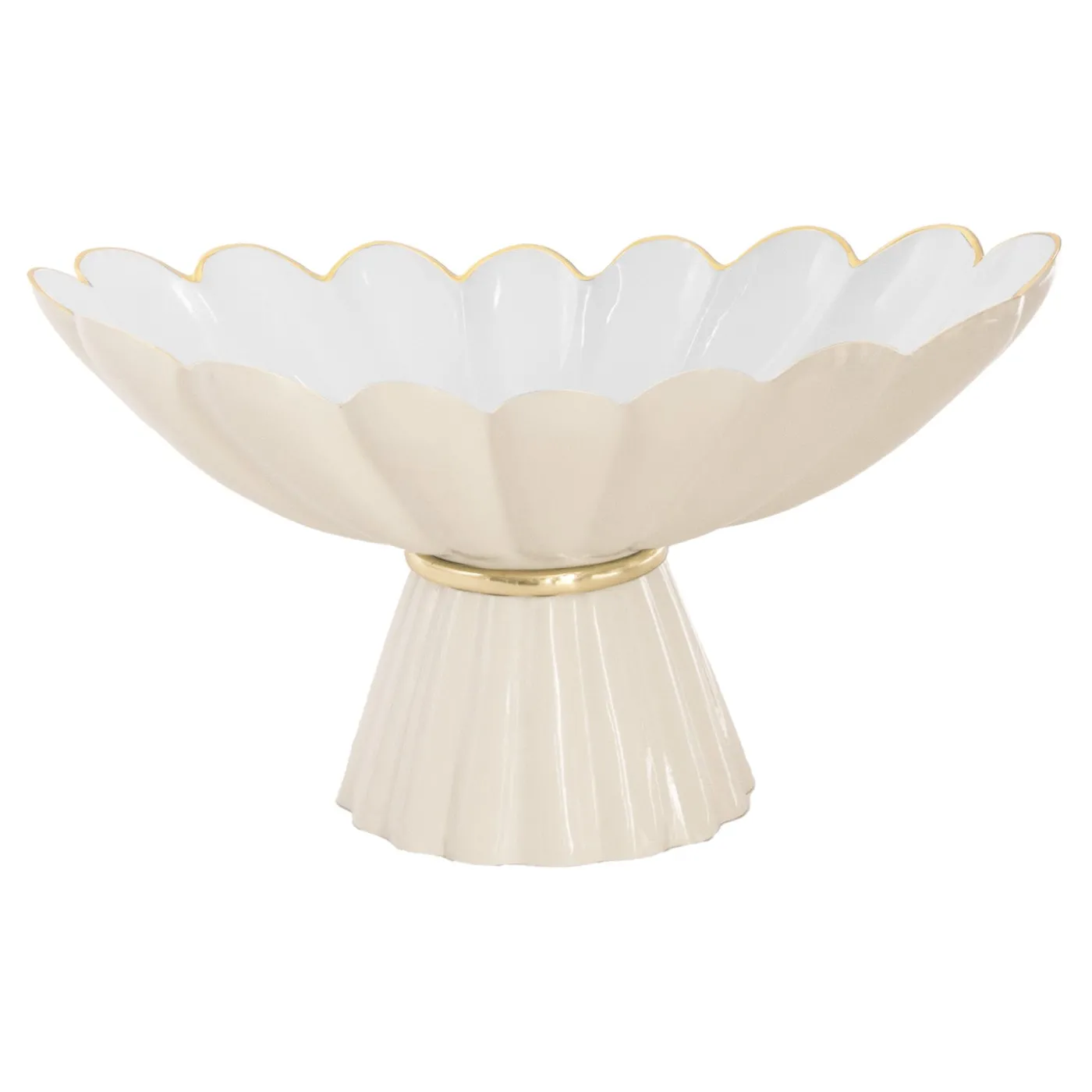 Discount ENCANTO Vintage Hermes Pedestal Cream and White Holiday|Pedestals