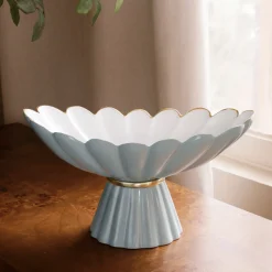 ENCANTO Vintage Hermes Pedestal Slate and White Pedestals|Enameled Color Metal