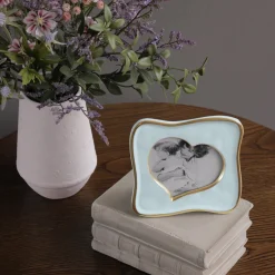 New FRAME Encanto Curved Heart 5 x 5 (Blue) GIFTABLES Heart|Gifts For The Graduate