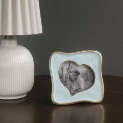 New FRAME Encanto Curved Heart 5 x 5 (Blue) GIFTABLES Heart|Gifts For The Graduate